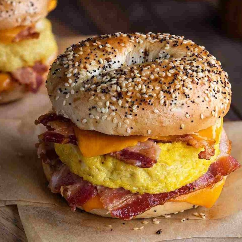 Turkey Bacon, Egg and Cheese Sandwich